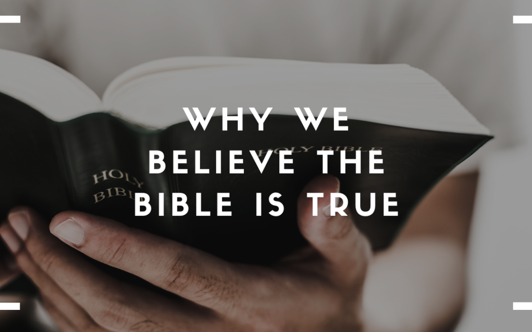 Why We Believe the Bible is True